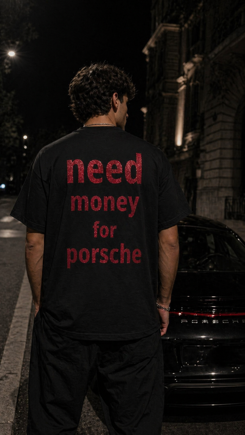 NeedMoneyForPorsche - Oversize Brillantinata